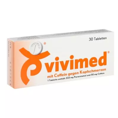 VIVIMED met cafeïne tegen hoofdpijntabletten, 30 st VIVIMED met cafeïne tegen hoofdpijntabletten, 30 st