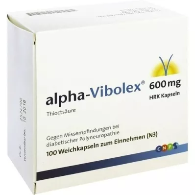 ALPHA VIBOLEX 600 mg HRK zachte capsules, 100 st