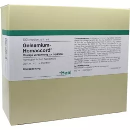 GELSEMIUM HOMACCORD Ampullen, 100 stuks