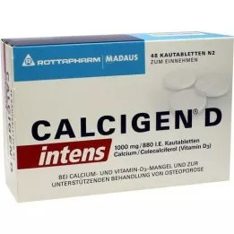 CALCIGEN D intens 1000 mg/880 IE kauwtabletten, 48 stuks