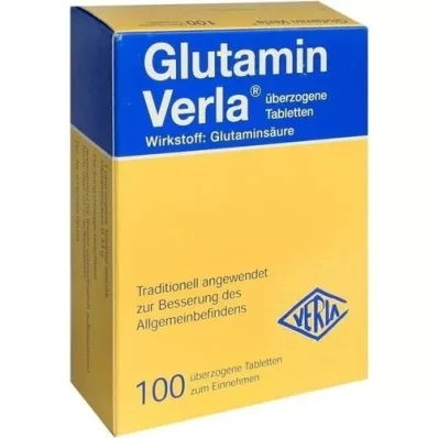 GLUTAMIN VERLA omhulde tabletten, 100 st GLUTAMIN VERLA omhulde tabletten, 100 st