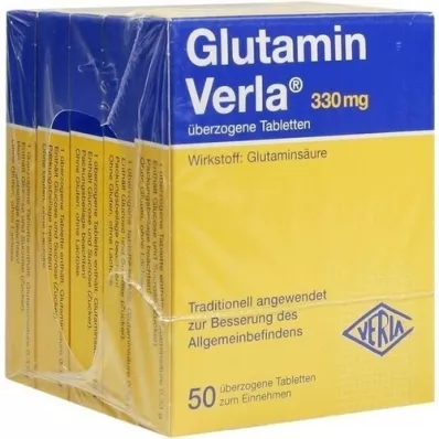 GLUTAMIN VERLA omhulde tabletten, 250 st
