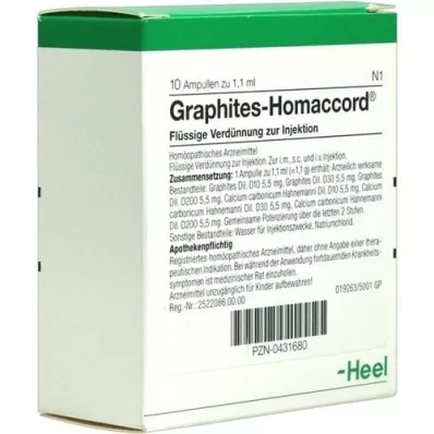 GRAPHITES HOMACCORD Ampullen, 10 stuks