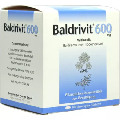 BALDRIVIT 600 mg omhulde tabletten, 100 stuks BALDRIVIT 600 mg omhulde tabletten, 100 stuks