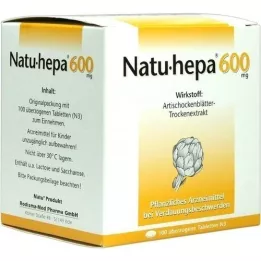 NATU HEPA 600 mg omhulde tabletten, 100 stuks