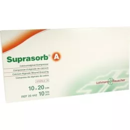 SUPRASORB A Calciumalginaat compr.10x20 cm, 10 st