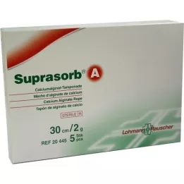 SUPRASORB A Calciumalginaat Tamp.30 cm 2 g, 5 st