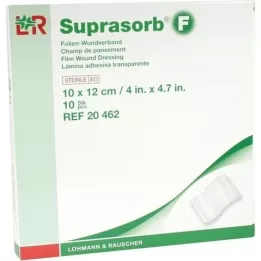 SUPRASORB F Folie-wondverband 10x12 cm steriel, 10 st