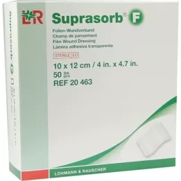 SUPRASORB F Folie-wondverband 10x12 cm steriel, 50 st