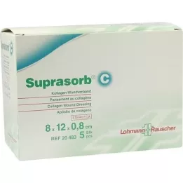 SUPRASORB C Collageen wondverband 0,8x8x12 cm, 5 st