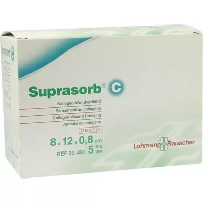 SUPRASORB C Collageen wondverband 0,8x8x12 cm, 5 st
