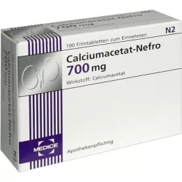 CALCIUMACETAT NEFRO 700 mg filmomhulde tabletten, 100 stuks
