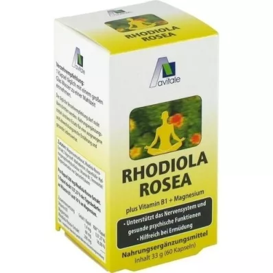 RHODIOLA ROSEA Capsules 200 mg, 60 stuks RHODIOLA ROSEA Capsules 200 mg, 60 stuks