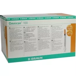 OMNICAN Insulinespuit 1 ml U100 met kanaal 0,30x12 mm, 100x1 stuks