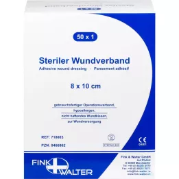 WUNDVERBAND steriel 8x10 cm, 50 st