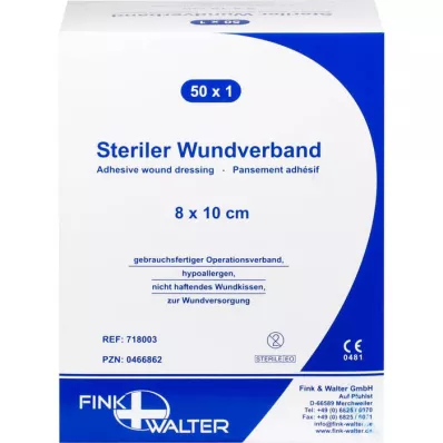 WUNDVERBAND steriel 8x10 cm, 50 st WUNDVERBAND steriel 8x10 cm, 50 st