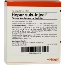 HEPAR SUIS Injeel-ampullen, 10 stuks
