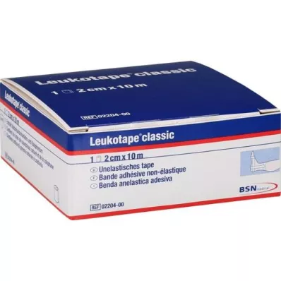 LEUKOTAPE Klassiek 2 cmx10 m wit, 1 st
