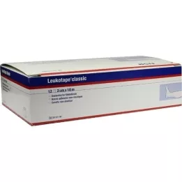 LEUKOTAPE Klassiek 2 cmx10 m wit, 12 st