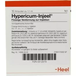 HYPERICUM INJEEL Ampullen, 10 stuks