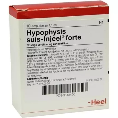 HYPOPHYSIS SUIS Injeel forte ampullen, 10 stuks HYPOPHYSIS SUIS Injeel forte ampullen, 10 stuks