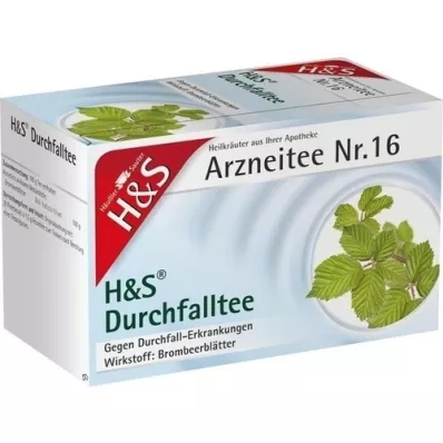 H&S Diarree theefilterzakjes, 20X1,5 g H&S Diarree theefilterzakjes, 20X1,5 g