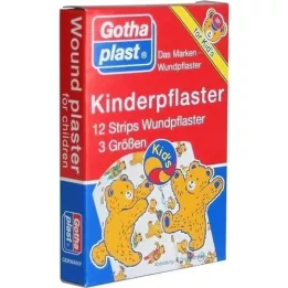 GOTHAPLAST Kinderpleisterstrips, 12 stuks