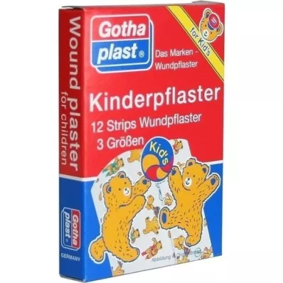 GOTHAPLAST Kinderpleisterstrips, 12 stuks GOTHAPLAST Kinderpleisterstrips, 12 stuks