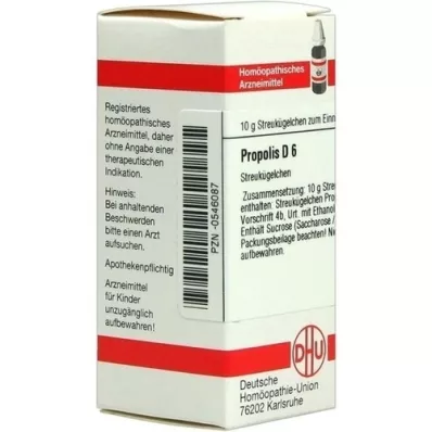 PROPOLIS D 6 bolletjes, 10 g PROPOLIS D 6 bolletjes, 10 g