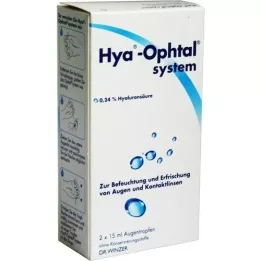 HYA-OPHTAL systeemoogdruppels, 2X15 ml