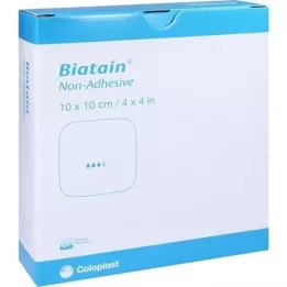 BIATAIN Schuimverband 10x10 cm niet-klevend, 10 stuks