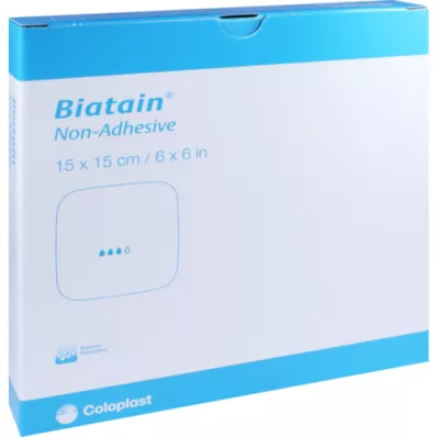 BIATAIN Schuimverband 15x15 cm niet-klevend, 5 stuks BIATAIN Schuimverband 15x15 cm niet-klevend, 5 stuks