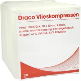VLIESSTOFF-KOMPRESSEN 10x10 cm niet-steriel 4-voudig, 100 st