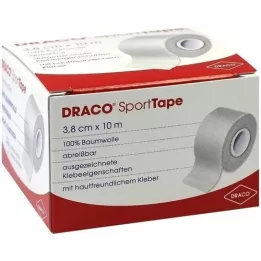 DRACO TAPEVERBAND 3,8 cmx10 m wit, 1 stuk