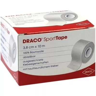 DRACO TAPEVERBAND 3,8 cmx10 m wit, 1 stuk