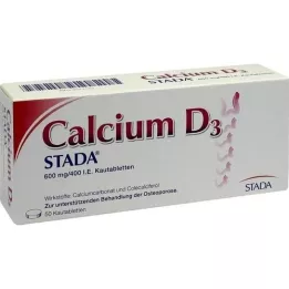 CALCIUM D3 STADA 600 mg/400 IE kauwtabletten, 50 stuks