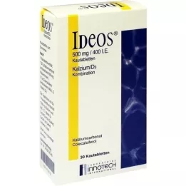 IDEOS 500 mg/400 IE kauwtabletten, 30 stuks