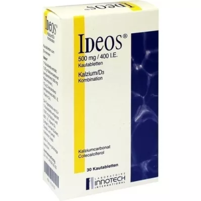 IDEOS 500 mg/400 IE kauwtabletten, 30 stuks IDEOS 500 mg/400 IE kauwtabletten, 30 stuks
