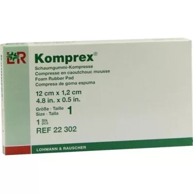 KOMPREX Schuimrubber compr. maat 1 nierpasvorm, 1 stuk
