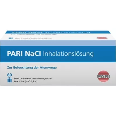 PARI Ampullen voor NaCl-inhalatieoplossing, 60X2,5 ml PARI Ampullen voor NaCl-inhalatieoplossing, 60X2,5 ml