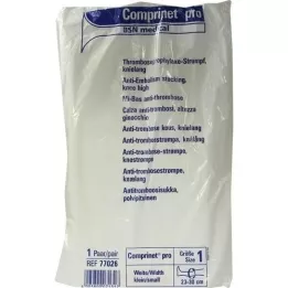 COMPRINET per kous knielengte maat 1 wit, 2 st
