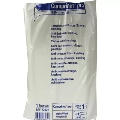 COMPRINET per kous knielengte maat 1 wit, 2 st COMPRINET per kous knielengte maat 1 wit, 2 st