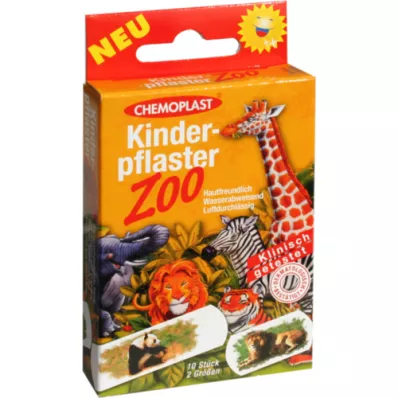 KINDERPFLASTER Dierentuin 2 maten, 10 st