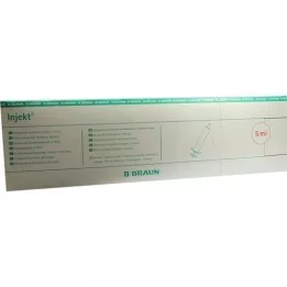 INJEKT Solospuit 5 ml LL centrisch PVC-vrij, 100X5 ml