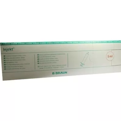 INJEKT Solospuit 5 ml LL centrisch PVC-vrij, 100X5 ml