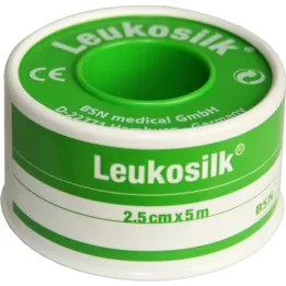 LEUKOSILK 2,5 cmx5 m, 1 stuk