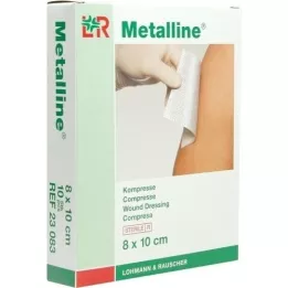 METALLINE Kompressen 8x10 cm steriel, 10 stuks