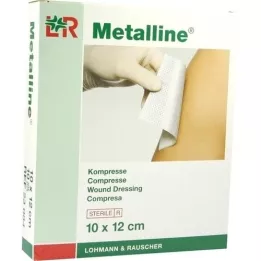 METALLINE Kompressen 10x12 cm steriel, 10 st