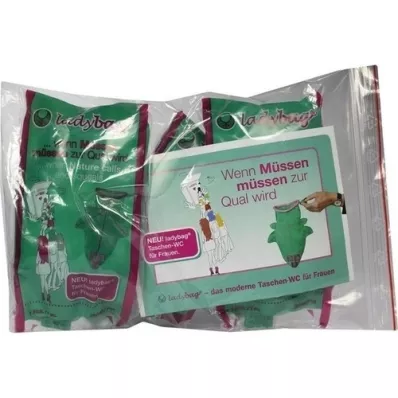 LADYBAG Tassen-WC voor dames, 3 st LADYBAG Tassen-WC voor dames, 3 st