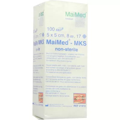 SCHLITZKOMPRESSEN 5x5 cm niet-steriel 8-voudig, 100 st SCHLITZKOMPRESSEN 5x5 cm niet-steriel 8-voudig, 100 st
